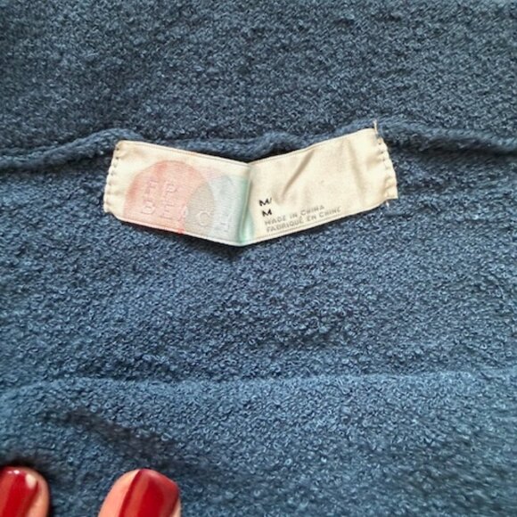 Free people beach Cabo Sweater Skirt Set - Sparkling Indigo NWT - Picture 6 of 10